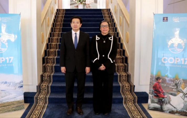 Цөлжилттэй тэмцэх тухай НҮБ-ын конвенцын Гүйцэтгэх нарийн бичгийн дарга Ясмин Фоуадтай уулзав