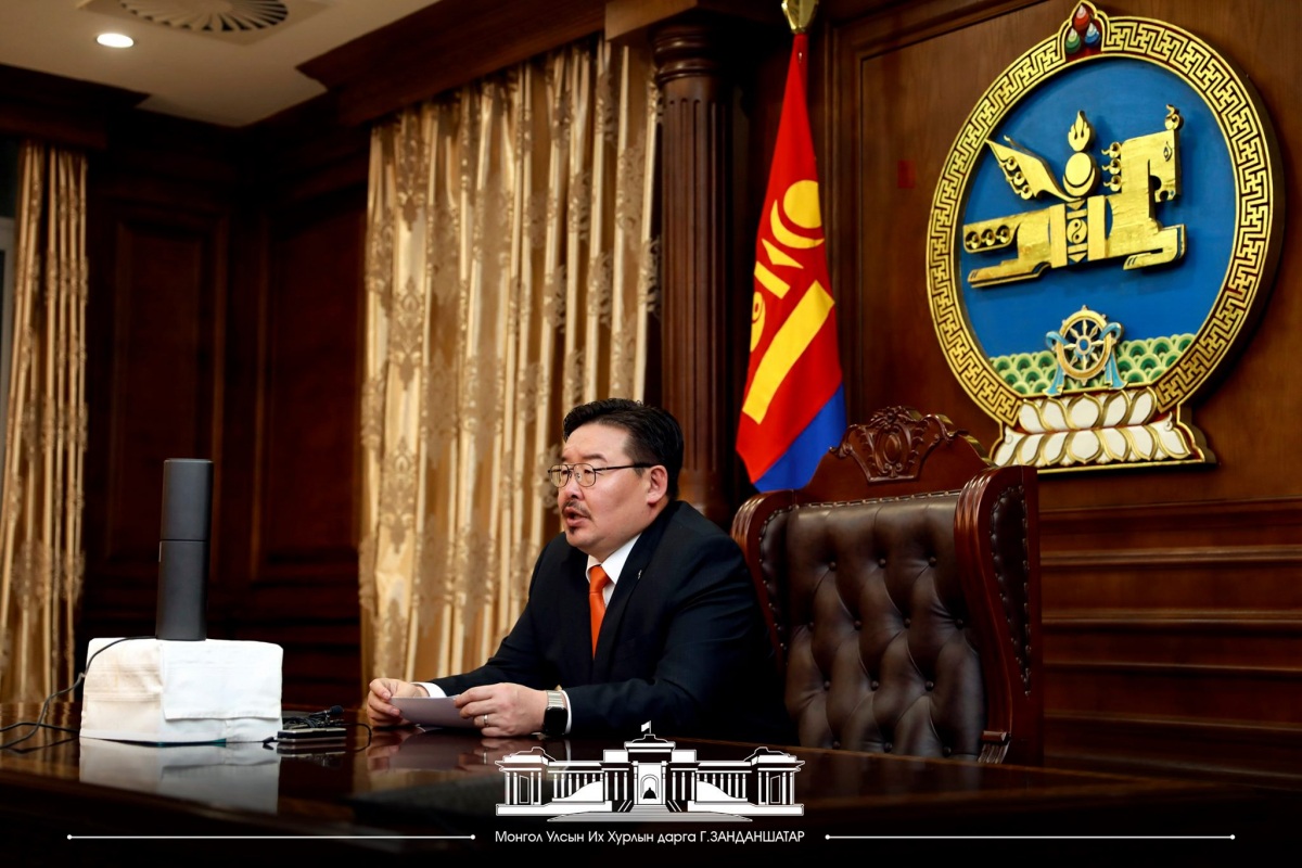 УИХ-ын дарга Г.Занданшатар Хүний эрхийн үндэсний байгууллагын 20 жилийн ойн мэндчилгээ дэвшүүлэв