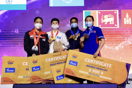 Бокс: Эмэгтэйчүүдийн Азийн АШТ-д Казахстан тасархай түрүүллээ.